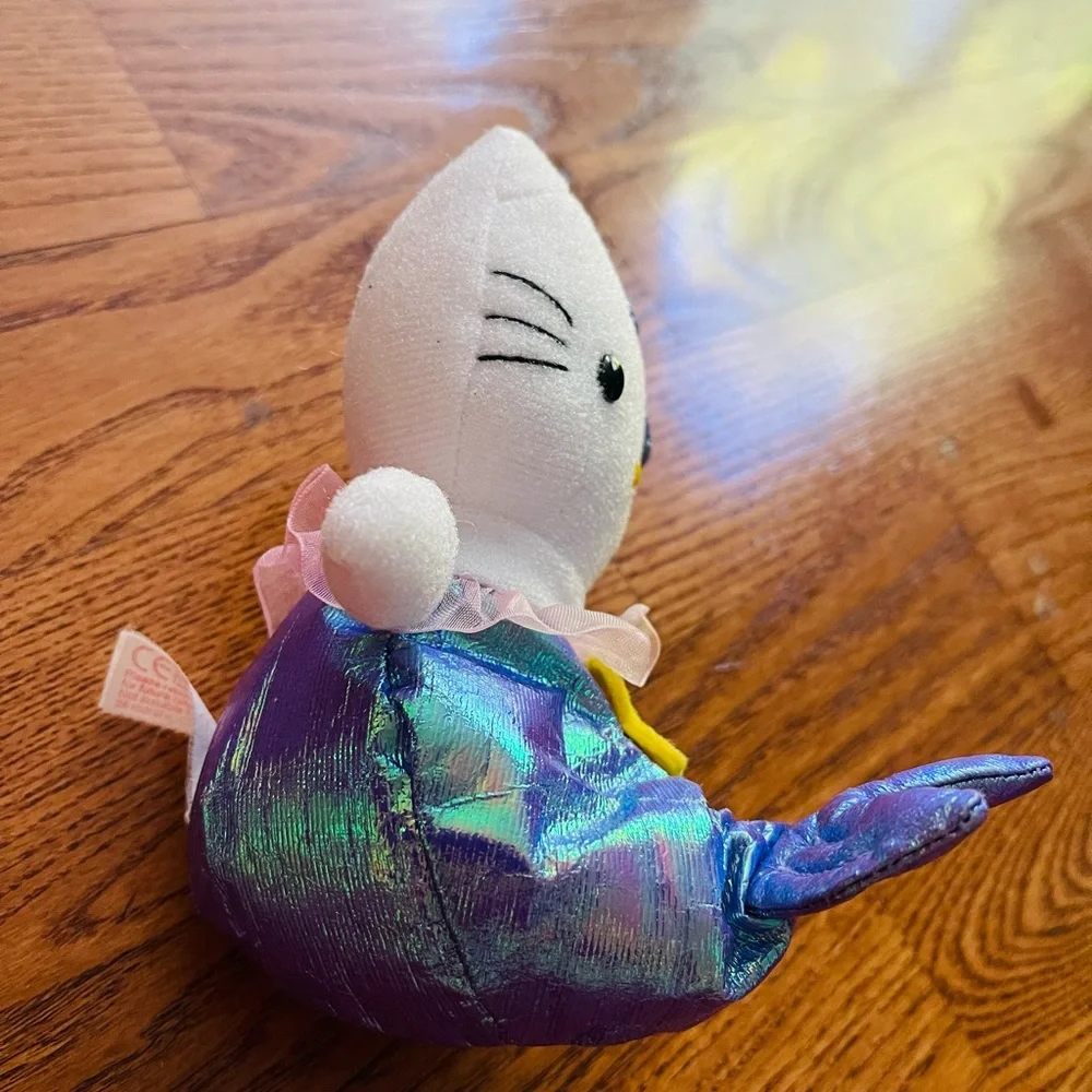 Sanrio white purple hello kitty mermaid small plush 6”